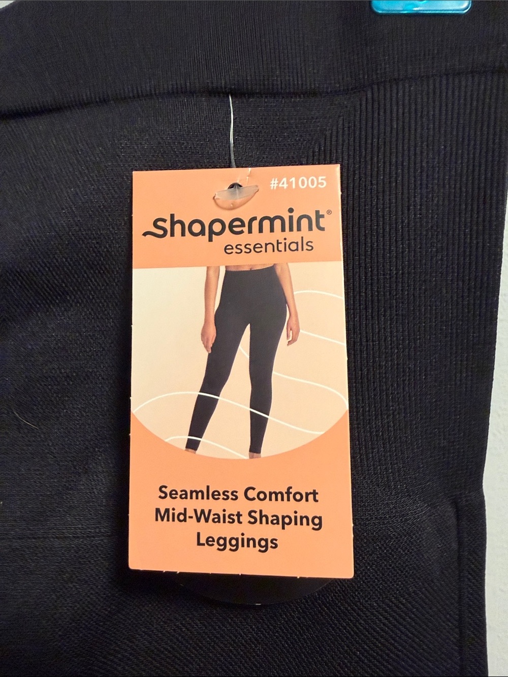 Shapermint Black Seamless Mid-Waist Shaping Leggings